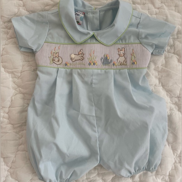 Smocked Boys Easter Outfit - Picture 1 of 3